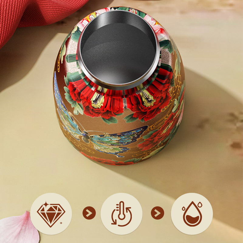 🧉Vintage Φορητή Έξυπνη Μονωμένη Κούπα-GR