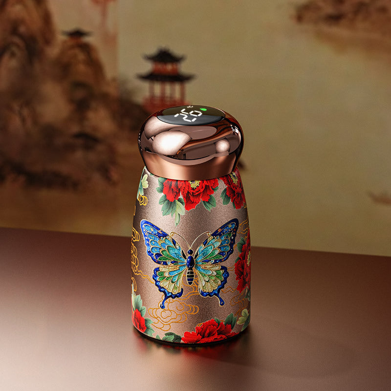 🧉Vintažinis nešiojamas išmanusis izoliuotas puodelis-LT