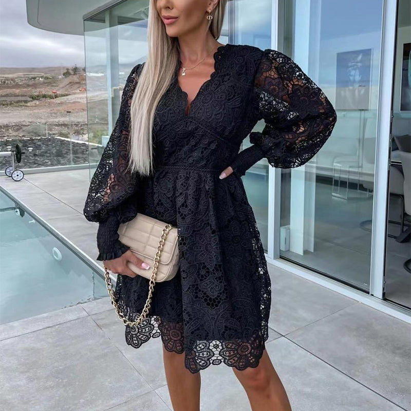 💕Καυτές καλοκαιρινές εκπτώσεις 🌷 Φορέματα με δαντέλα και κοψίματα-GR