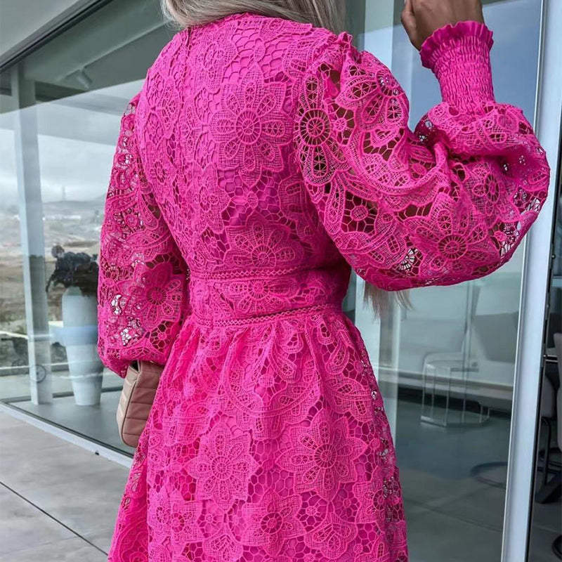 💕Καυτές καλοκαιρινές εκπτώσεις 🌷 Φορέματα με δαντέλα και κοψίματα-GR