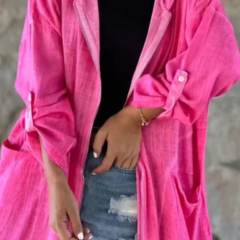 🧥 Lengva moteriška striukė su gobtuvu-LT