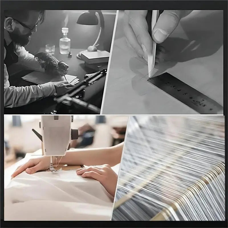 🌸 Φόρεμα με στάμπα, στρογγυλή λαιμόκοψη και μανίκια επτά τετάρτων-GR