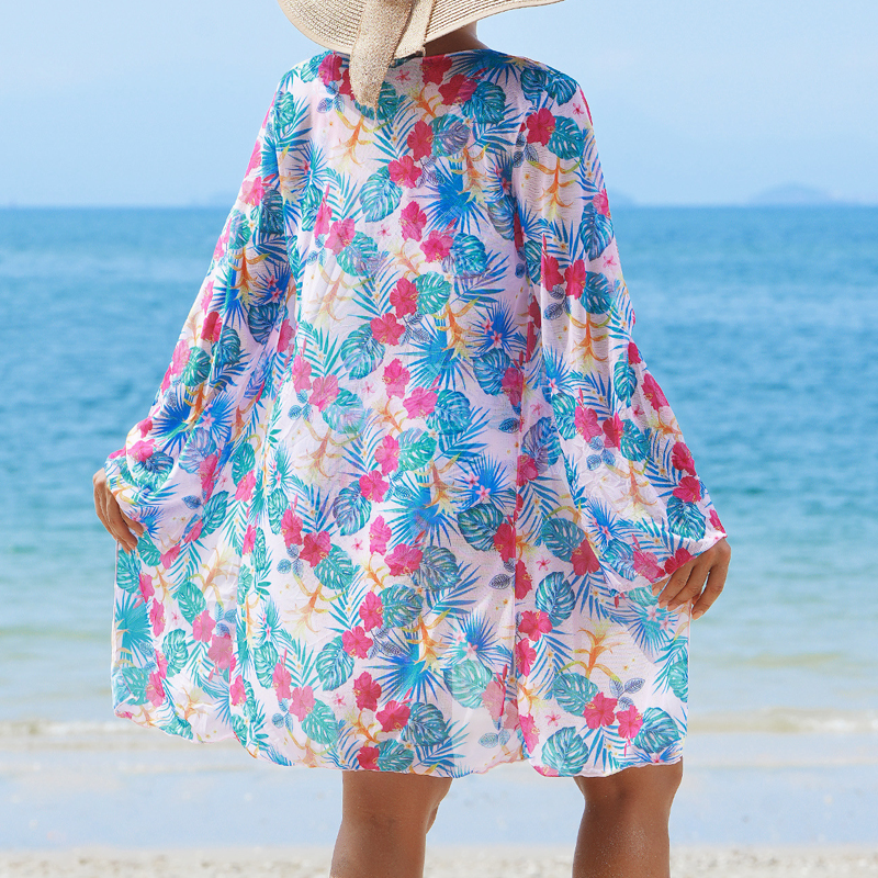 👙Daugiaspalvis trijų dalių raštuotas maudymosi kostiumėlis-LT