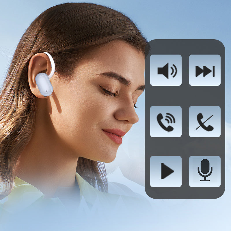 Sportinės belaidės išmaniosios triukšmą slopinančios Bluetooth ausinės-LT