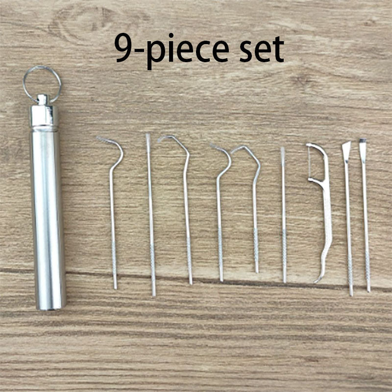 🦷Komplet zobotrebcev iz nerjavečega jekla-SI