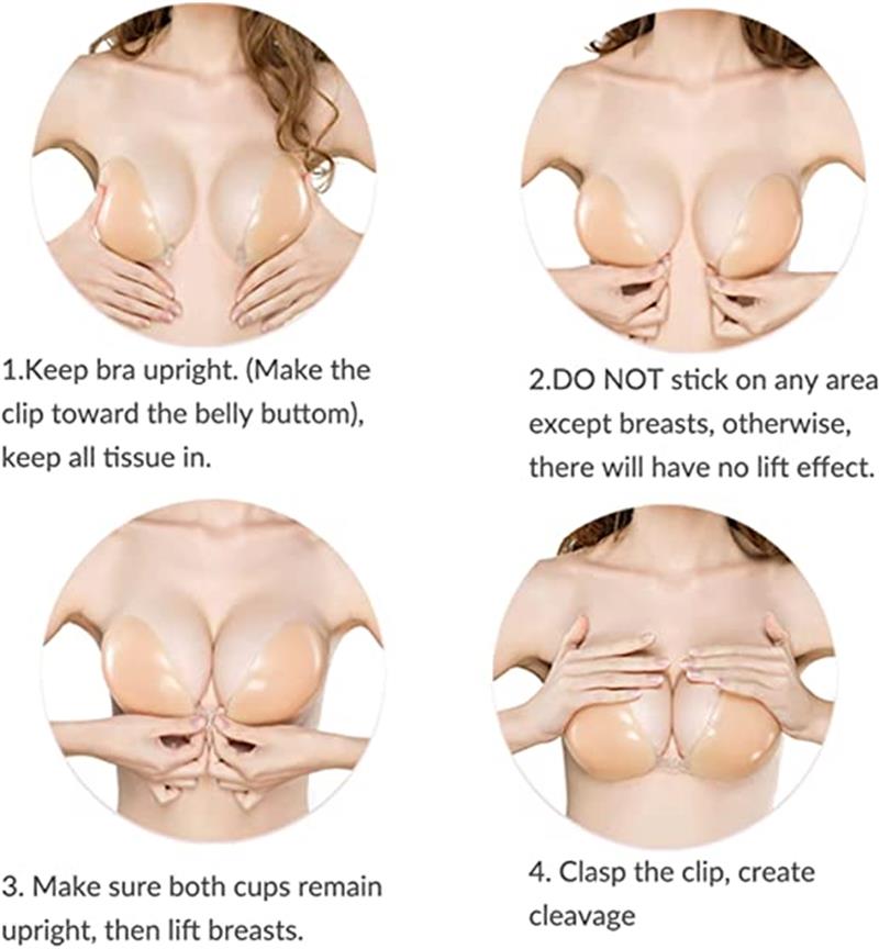 👙 Nevidni samolepilni push-up modrček-SI