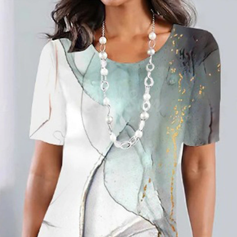 🌹Nemokamas rožių vėrinys🌸Moteriška universali, laisvalaikio stiliaus, marginta suknelė-LT