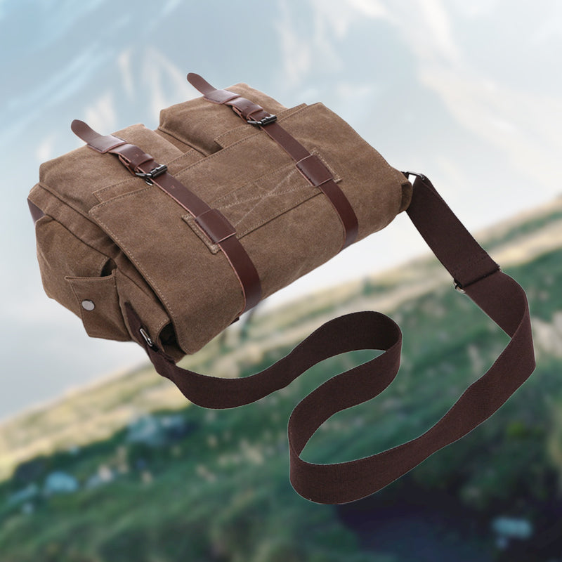 Moška platnena torba za čez ramo velike prostornine-SI
