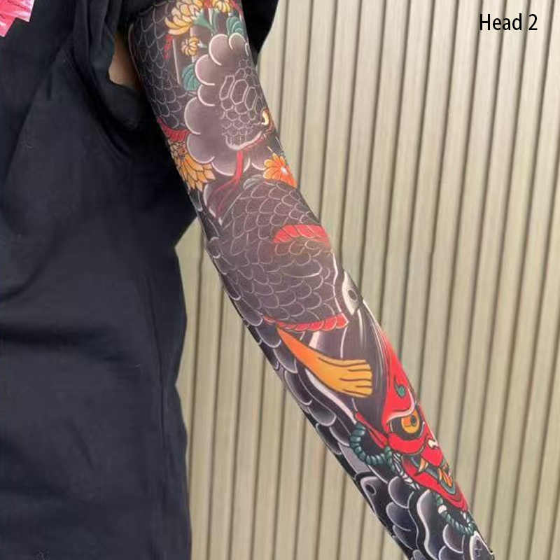 🔥Nauja tendencija ❤️‍🔥 Itin plonos tatuiruotės rašto rankovės nuo saulės-LT