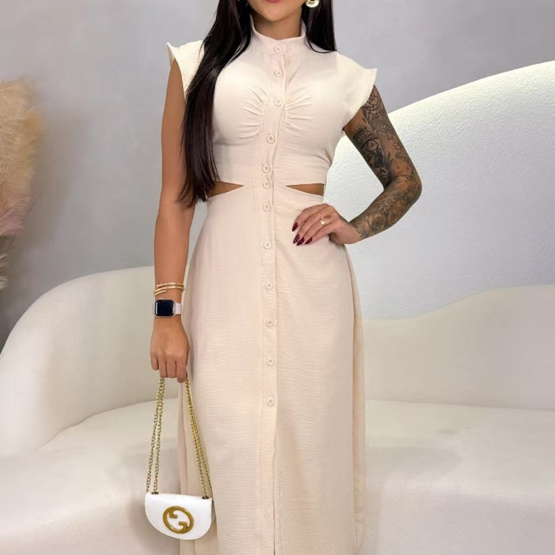 【S-2XL】👗Ženska elegantna obleka z razcepom-SI