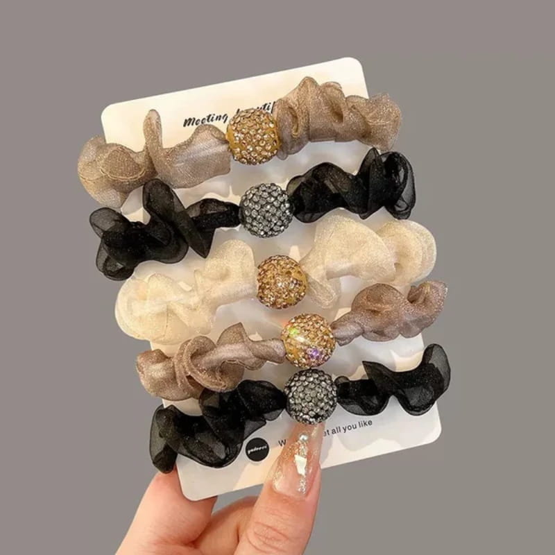 🔥✨Kupite 1, dobite 2 gratis💕Elegantni kristalni mrežasti trakovi za lase-SI