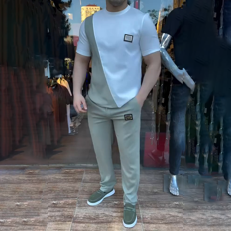 🔥 Trendi tega poletja! 💁‍♀️ Moški komplet majice in hlač za vsakdanje življenje-SI