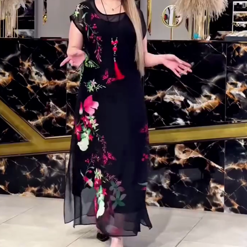 👗Elegantne cvetlične obleke iz tila za ženske🌸-SI