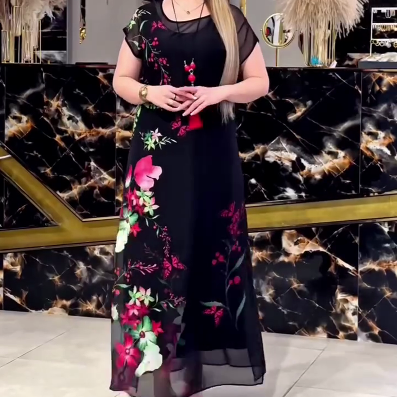 👗Elegantne cvetlične obleke iz tila za ženske🌸-SI