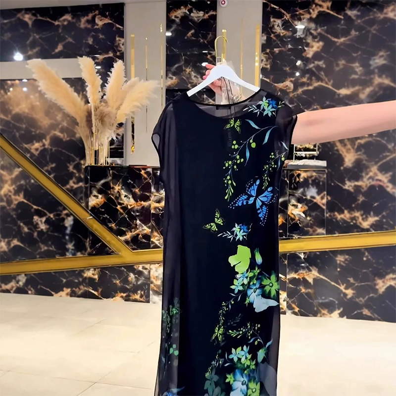 👗Elegantne cvetlične obleke iz tila za ženske🌸-SI