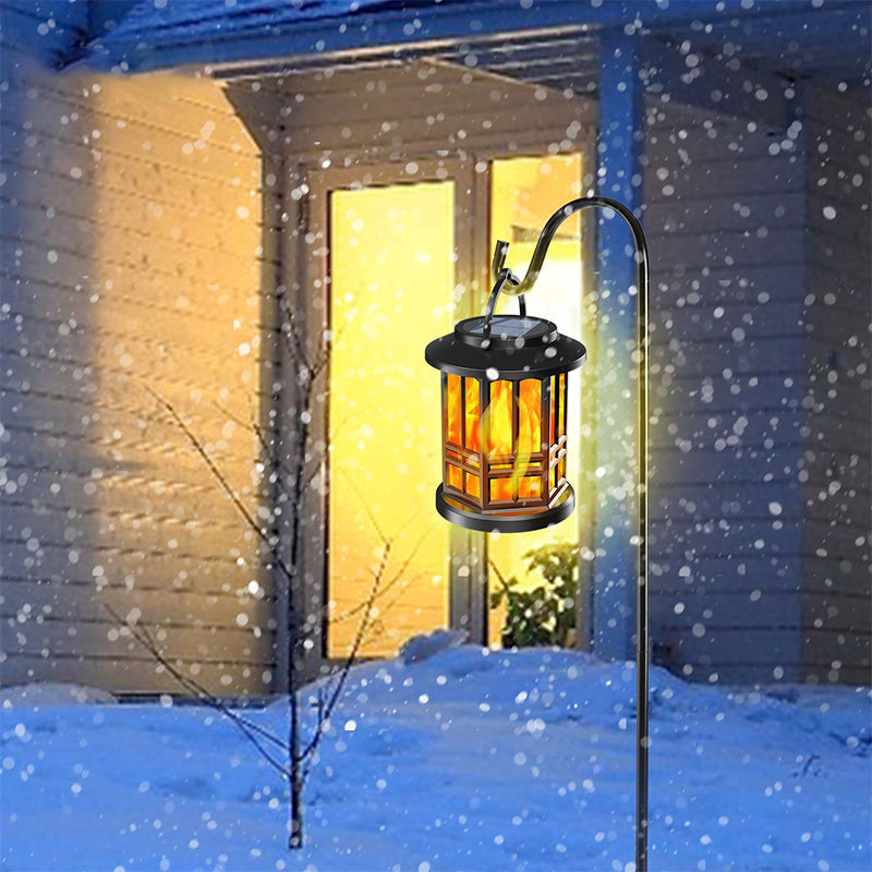 ✨🔥Αναβαθμισμένο ηλιακό φανάρι με εφέ τρεμοπαίζεισης - αδιάβροχο και ιδανικό για εξωτερική χρήση-GR