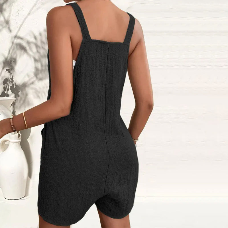 ✨Moteriškas laisvalaikio kombinezonas be rankovių su šortais-LT