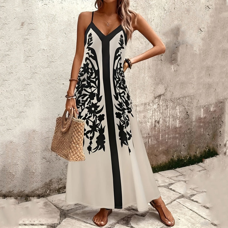 💃Dolge obleke s špagetastimi naramnicami za ženske-SI