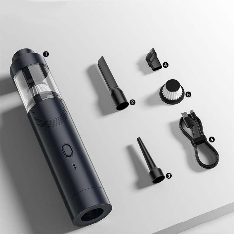 🥇Nešiojamas automobilinis dulkių siurblys su didele siurbimo galia🌪️-LT