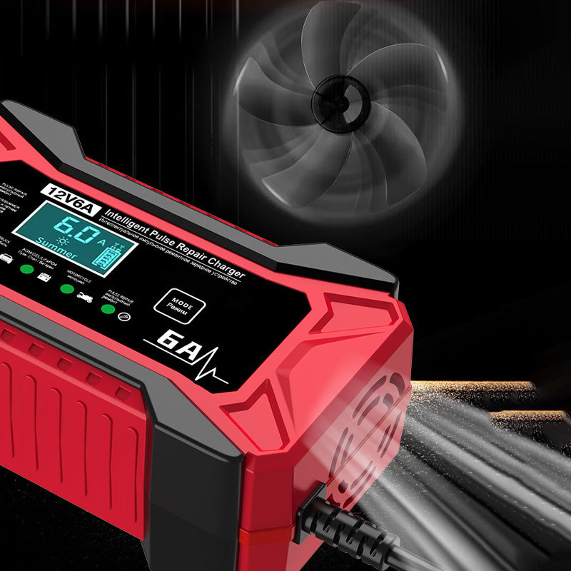 🔥 Pametni polnilnik baterij za avto in motor - 220 V - EU vtič 🚗⚡-SI