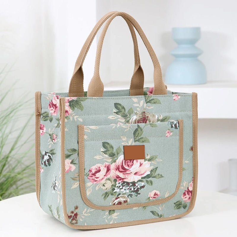🌺Ženska torba za malico s cvetličnim potiskom-SI