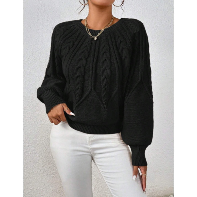 【S-2XL】✨Ženska ležerna pletena bluza z dolgimi rokavi-SI