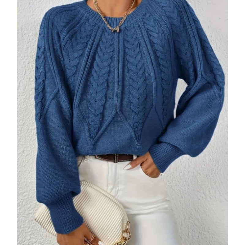 【S-2XL】✨Ženska ležerna pletena bluza z dolgimi rokavi-SI