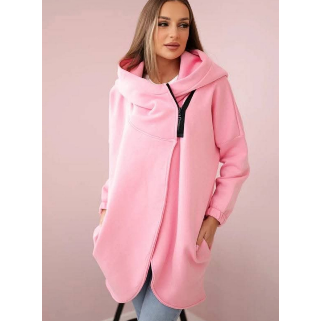 😍 (S-4XL) 🌼 Ženska prevelika debela jopa s kapuco-SI