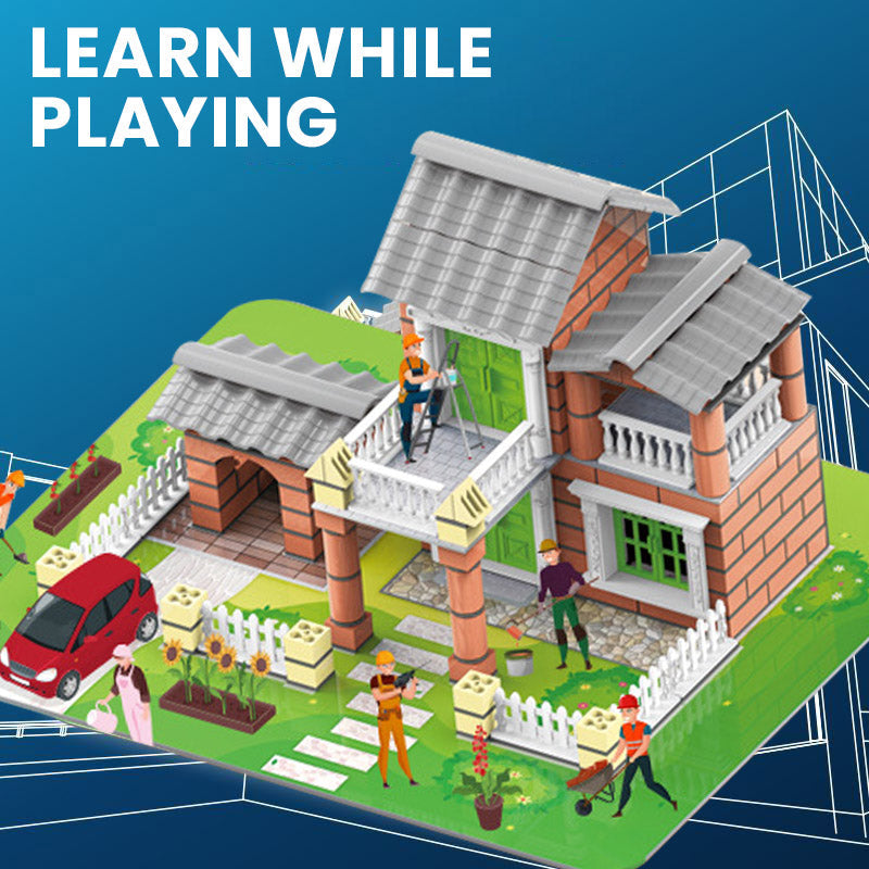 🏠Sestavljiv komplet za mini gradnjo stavb-SI