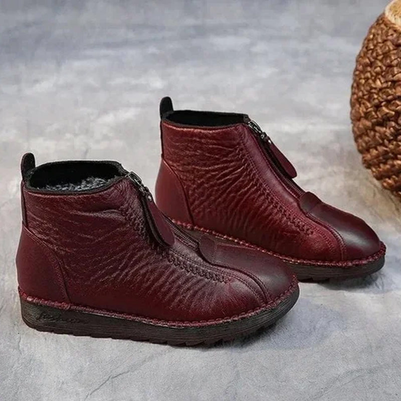 ❄️ Ženski zimski topli gležnjarji z zadrgo 👢💕-SI