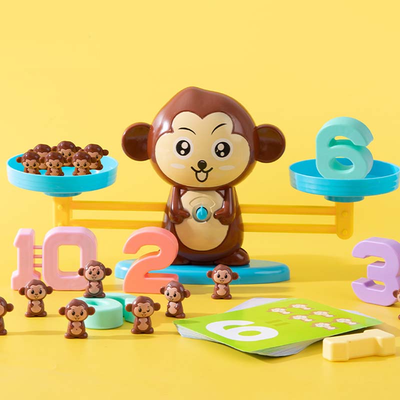 🐸Otroški komplet igrač z risanimi živalmi in tehtnicami-SI