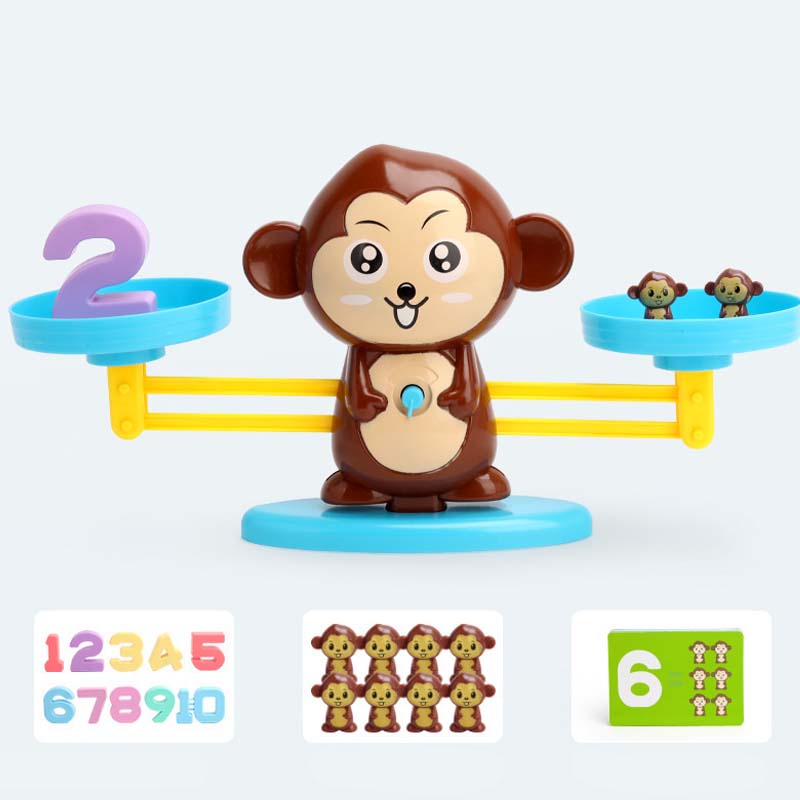 🐸Otroški komplet igrač z risanimi živalmi in tehtnicami-SI