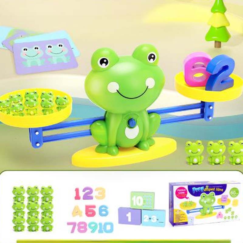 🐸Otroški komplet igrač z risanimi živalmi in tehtnicami-SI