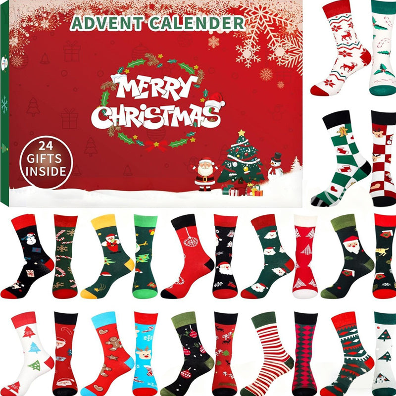 🎄🎁Adventni koledar iz božičnih nogavic🧦-SI
