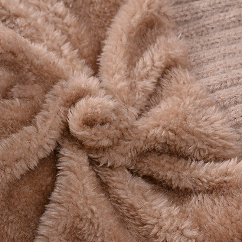 🔥Nova ponudba – elegantna, debela pletena zimska kapa – s toplim pokrivalom za obraz in šalom-SI