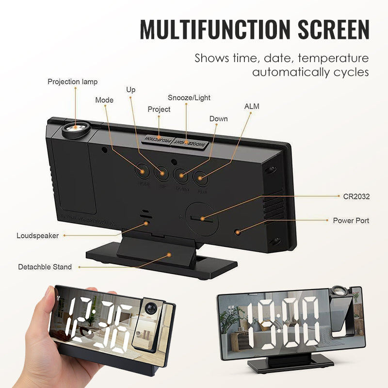 🔥Budilka z zrcalnim LED zaslonom-SI