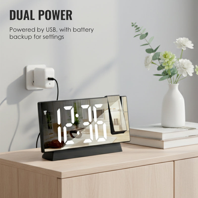 🔥Budilka z zrcalnim LED zaslonom-SI
