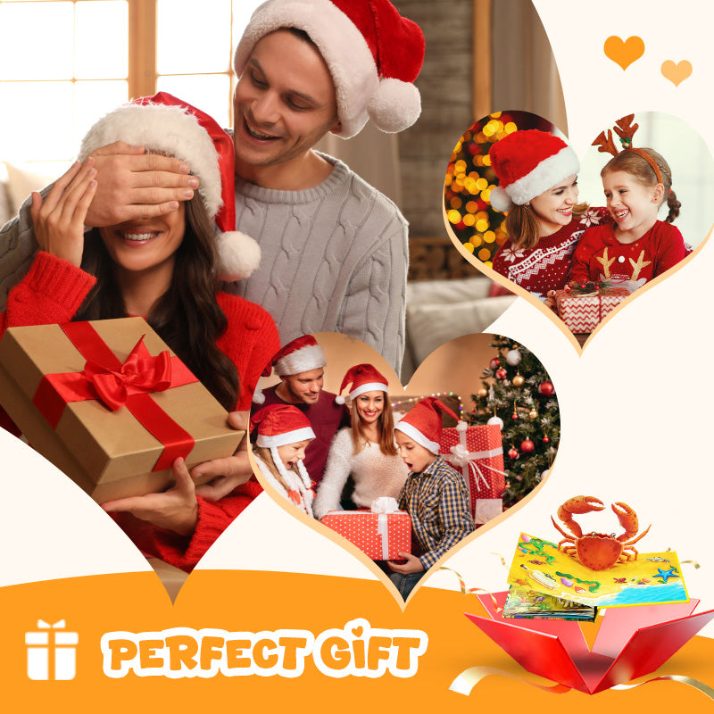 ✨【Otroška knjiga s 3D živalmi - interaktivni učni pripomoček za najmlajše】✨-SI