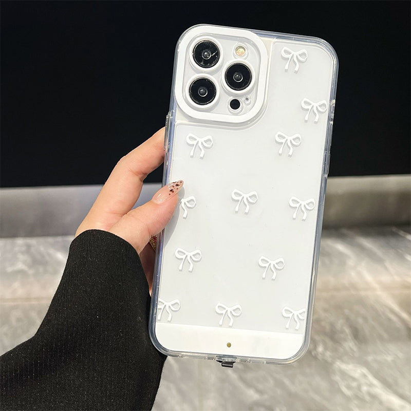 ✨Σε πολύ καλή τιμή📱Θήκη κινητού τηλεφώνου με φιόγκο με γκλίτερ-SI