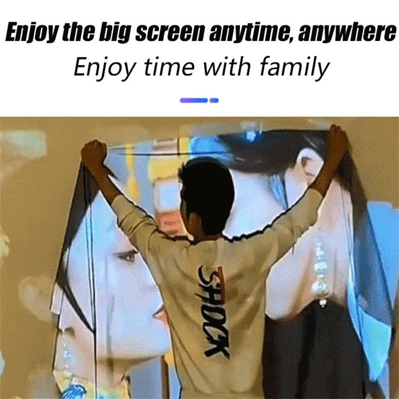 🎬 Zložljiv zaslon z zaščito proti bleščanju-SI