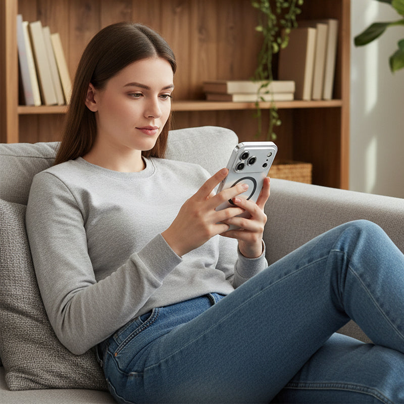 📱Magnetni kovinski ovitek za iPhone 17 / 17 Pro / 17 Pro Max-SI