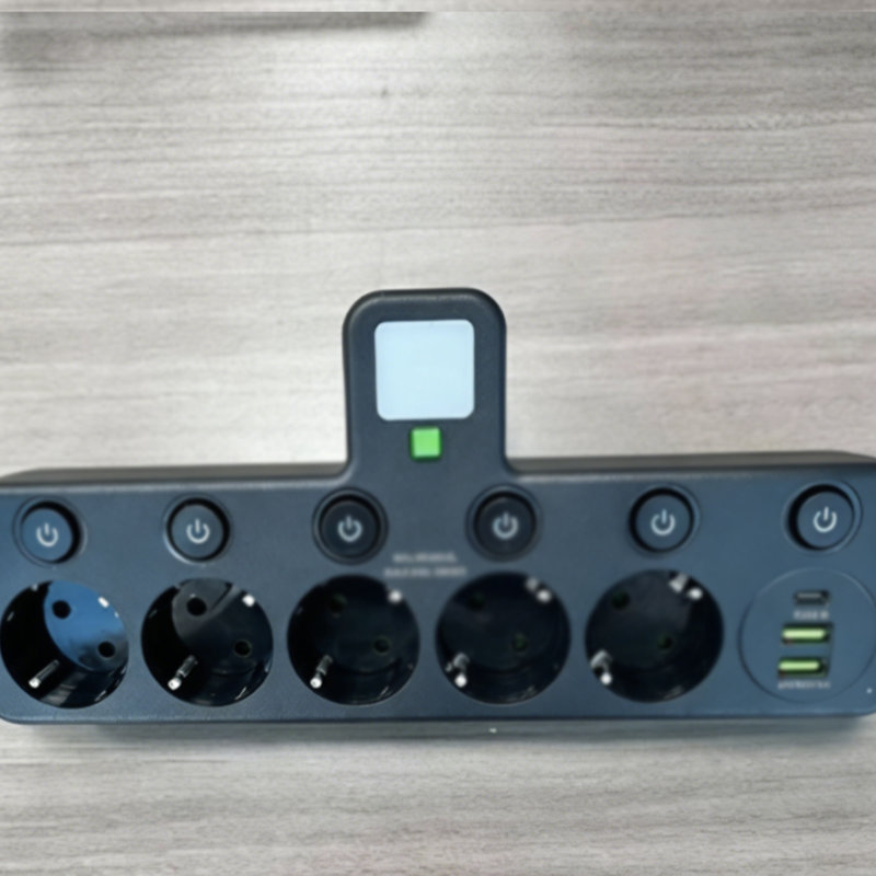🔌⚡Pametni napajalni kabel z USB vrati (EU vtič)-SI