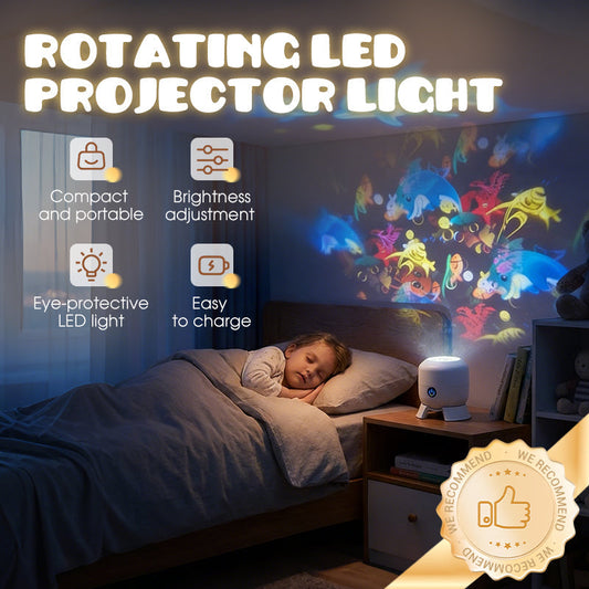 ✨Dinamična vrtljiva LED projekcijska svetilka-SI