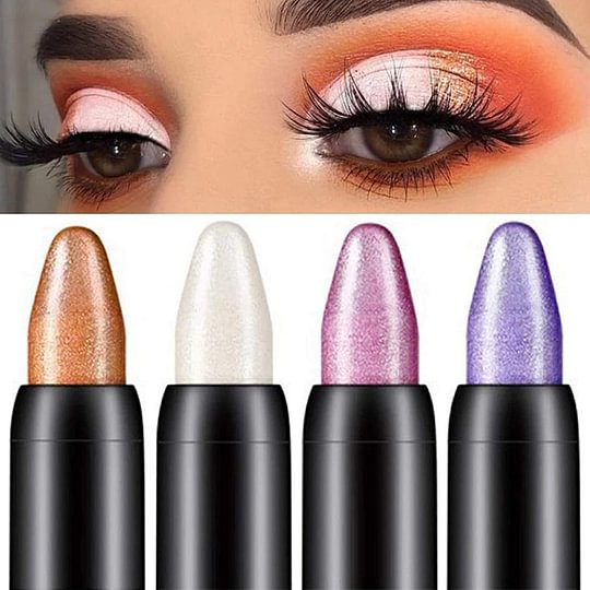 15 Χρώματα High Performance Eyeshadow Highlighter Pencil Αδιάβροχο Glitter Eyeshadow Pen Eyeliner 