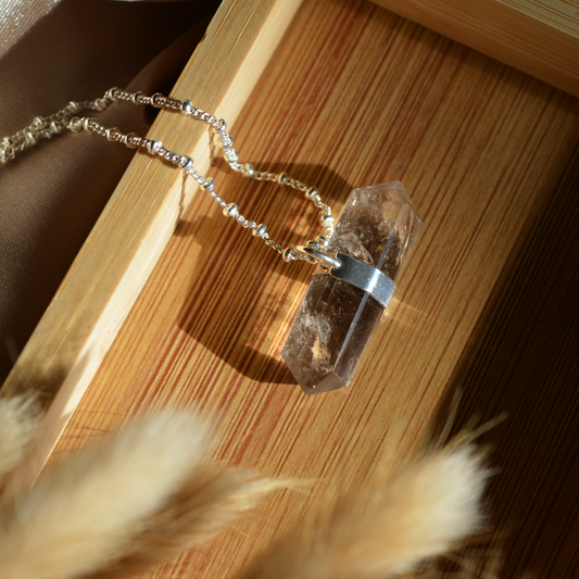 Κολιέ Smokey quartz